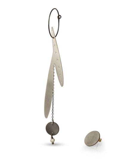Olive Leaf Silver Earrings edited