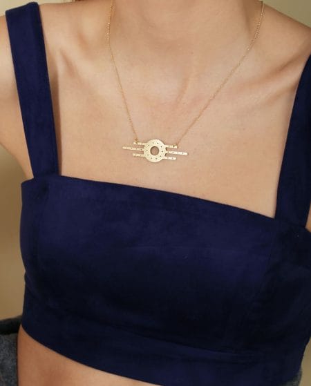 Sunset Necklace with Chain